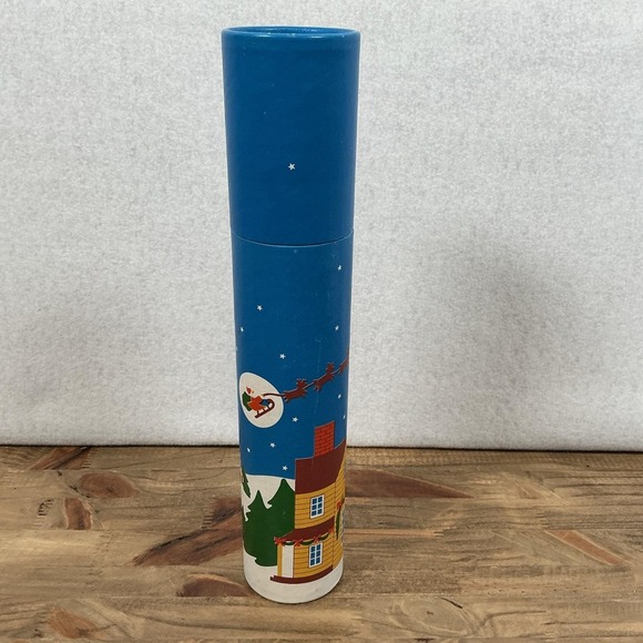 Vintage 70's Christmas Fireplace Matches Match‎ Sticks Santa Holder Container - Picture 1 of 6